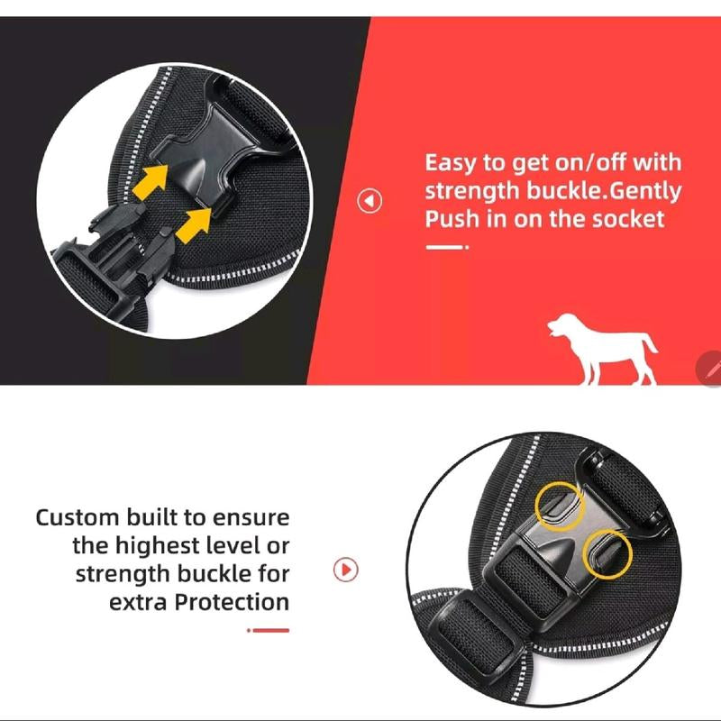 Tactical Dog Harness, No Pull Dog Harness, Military Dog Vest with Adjustable
