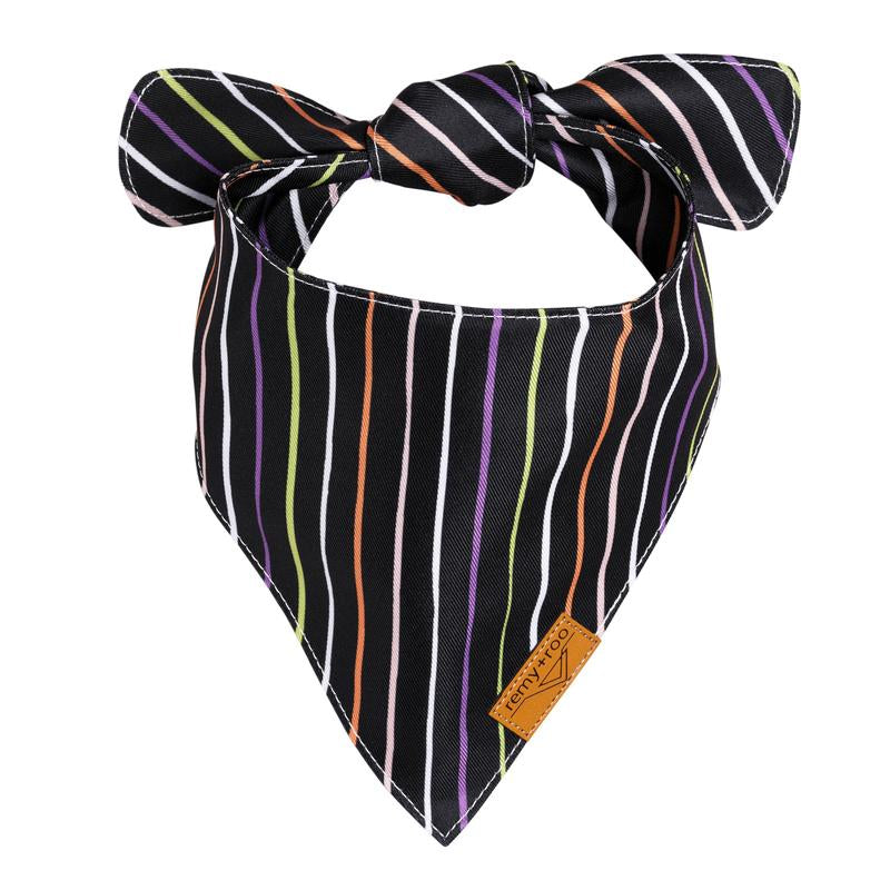 Remy+Roo | Jack | Dog Bandanas - 2 Pack Adjustable Square Plaid Printing Bib for Small to Large Dog Puppy Cat Halloween Bandana Pet Neck Accessory Christmas Dog Bandanas Set