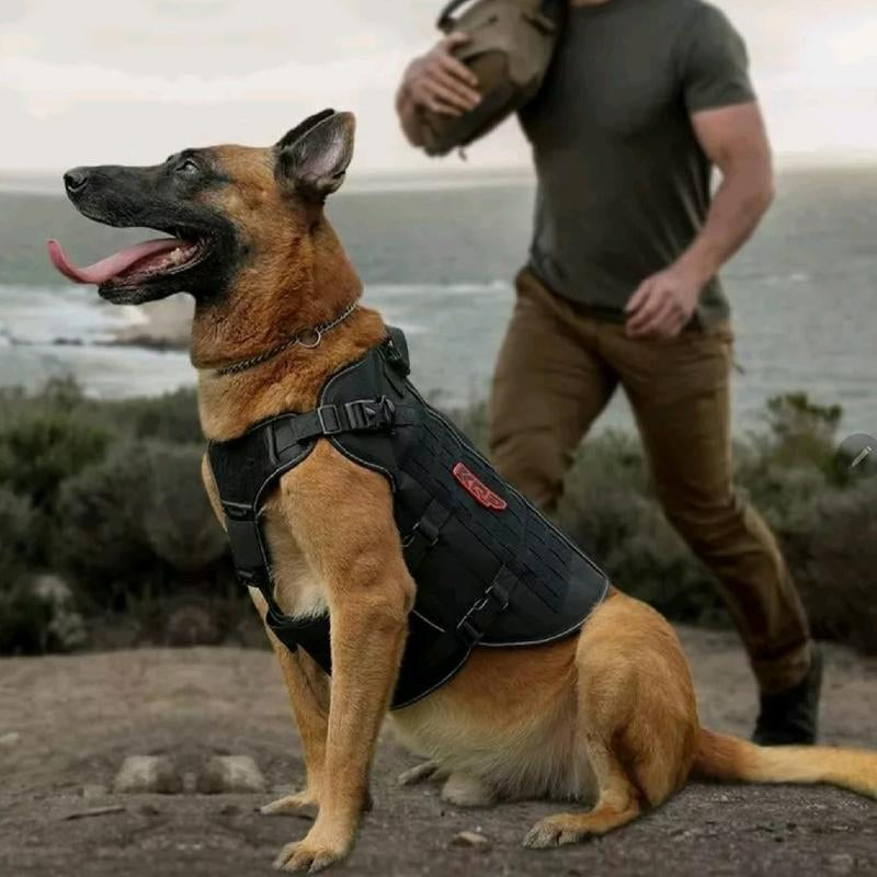 Tactical Dog Harness, No Pull Dog Harness, Military Dog Vest with Adjustable
